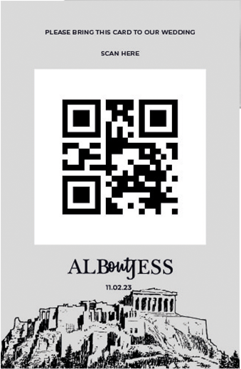 QR invitation card